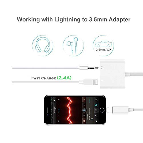 image for Deerma Headphone Adapter for iPhone Adaptor 3.5mm Jack Dongle Earphone