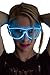 Neon Nightlife Blue Frame/Clear Lens Light Up Glasses