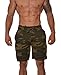 YoungLA Gym Shorts Men Workout Athletic 112 Cmgrn L Camo Green