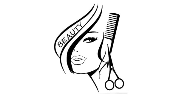 Amazon Com Ruki Hair Salon Stylist Wall Decal Vinyl Sticker Art