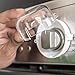 Clear Safety Oven Knobs Cover 4 Pack - Baby Proofing Protection Lock for Ovens/Stoves When Kids, Children, Toddler Around - Protective Durable Knob That Fits Most Ovens