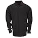 5.11 Men's Tactical Polo Long Sleeve Tshirt, Black, Large