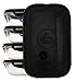 6 Pack Fitness Sure Seal Meal Prep Containers Set of 5 24oz (Clear/Black)
