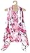 Alora Accents Sheer Designer Vest, Pink and Gray Rose, One Size