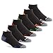 Prince Men's Low Cut Performance Socks for Running, Tennis, and Casual Use (6 Pair Pack) (Men's Shoe Size 6-12 (US), Black)…