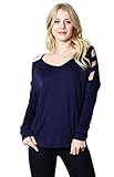 Zenana Women's Cold Shoulder Long Sleeve Top