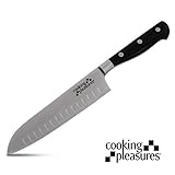 Chef Knife by Cooking Pleasures stainless steel professinal Santoku, 8 inch