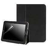 HDE Case for Original iPad 1st Generation - Slim Fit Leather Cover Stand Folio with Magnetic Closure for Apple iPad 1 (Black)