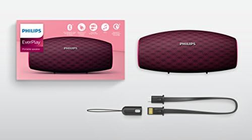 Philips Everplay BT6900P Enceinte Bluetooth Waterproof, Antichoc, avec Dragonne USB, 10h Autonomie, Rose - Bestbluetooth.fr Philips Everplay BT6900P Enceinte Bluetooth Waterproof, Antichoc, avec Dragonne USB, 10h Autonomie, Rose