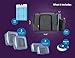 HomEquip Large Insulated Lunch Bag With 4 Food Containers, Medicine/Supplement Pill Case, Water Bottle and Ice Pack, Portion Control and Fitness Cooler for Office, School or Gym