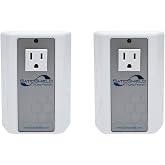 SATIC Shield Pure Power Plug-In 120V - Pure Power EMF Filter - Reduce EMF &amp; EMI for Cleaner Power and Better Electronics Performance - Dirty Electricity Filter - 2 Pack