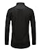 Emiqude Men's 100% Oxford Cotton Slim Fit Long Sleeve Button Down Solid Dress Shirt