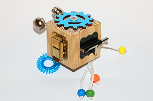 image for CyrillicShop Set of 3 Travel Busy Fidget Cubes - Educational Activity 