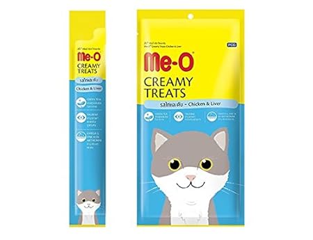 Me O Creamy Treats With Chicken And Liver For Cats And Kittens Pack Of 5 Amazon In Pet Supplies