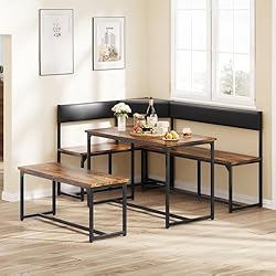 DWVO 3-Pieces Dining Room Table Set for 4 People