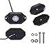 4 pcs Rock Light 2 Inch CREE LED JEEP Wrangler Off-Road Under Wheel Light White crawler crawling