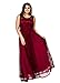 Esprlia Women's Plus Size Lace Sleeveless Evening Party Formal Maxi Dress - 3X Plus - Wine