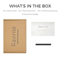 Ravinte 30 Pack 5 inch Square Cabinet Pulls Matte