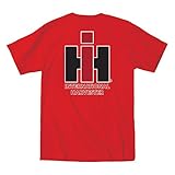 IH Front and Back Logo International Harvester Farming Agriculture Mens T-Shirt