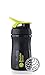 BlenderBottle SportMixer Tritan Grip Shaker Bottle, Black/Green, 20-Ounce
