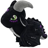 EASELR Wings of Fire Dragon Plush Toy Rainwing Dragon Stuffed Animals Pterosaur Plush Flying Dragon Pillow Plushies Gifts for Fans Kids Boys Girls (Nightwing)