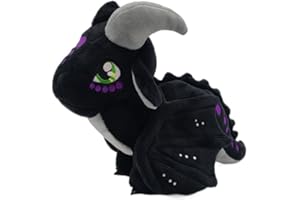 EASELR Wings of Fire Dragon Plush Toy Rainwing Dragon Stuffed Animals Pterosaur Plush Flying Dragon Pillow Plushies Gifts for Fans Kids Boys Girls (Nightwing)