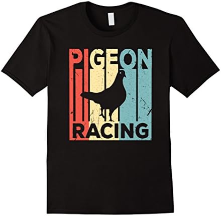 Mens Pigeon Racing Vintage T Shirt Medium Black