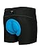 SIMPLORE Mens Performance Mountain Bike Shorts Liner Underwear Underpants Padded 2.5 CM Sponge Gel Extra Durable