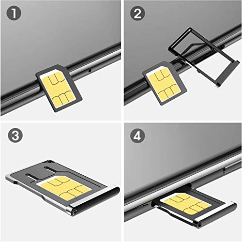 SIM Card Adapter Standard 4 in 1 Converter Kit, Card Tray with Tray Eject Steel Pin,Semi