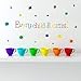 TOARTi Every Child is an Artist Wall Decal, Watercolor Paint Splash with Dots Sticker for Classroom Decoration,Colorful Inspirational Quotes Wall Sticker Home Nursery Wall Art