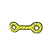 TUFFY- World's Tuffest Soft Dog Toy- Ultimate Tug-O-War -Yellow Bone- Squeakers - Multiple Layers. Made Durable, Strong & Tough. Interactive Play (Tug, Toss & Fetch). Machine Washable & Floats