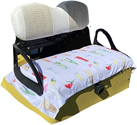Golf Cart Seat Cover | EZGO Seat Cover | Summer Golf Cart Seat Towel | Stay Cool, Clean & Dry | Fun & Vibrant Designs | Machine Washable | Protect Your Seat Seat Cover