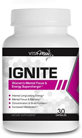 Vitamiss Ignite – Intense Energy Enhancer and Pre-Workout Supports Cognitive Function and Enhances Energy, Mood, Muscle Endurance, and Reduces Fatigue!