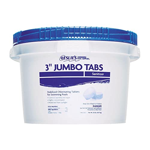 Leslie's 3Inch Jumbo Chlorine Tablets for Swimming Pools