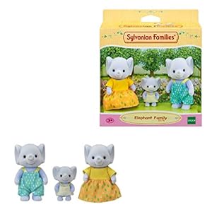 Sylvanian Families 5376 Elephant Family, Multi-Coloured