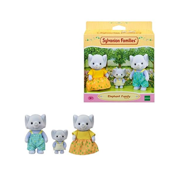 Sylvanian Families 5376 Elephant Family, Multi-Coloured