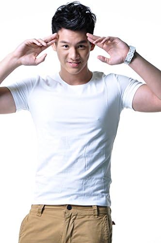 MOEA Men's T-shirts Workout Slimming Fit Shirt Short Sleeve Causal Mens Tops Round-Neck