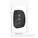 kwmobile Key Cover Compatible with Hyundai Kia 3 Button Car Key Keyless Go - Soft Silicone Car Key Fob Holder Protector Case - Black