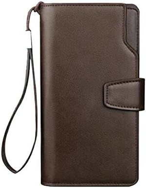 メンズレザーロングジッパー財布 大容量レザークラッチ財布財布カード財布メンズレディース財布