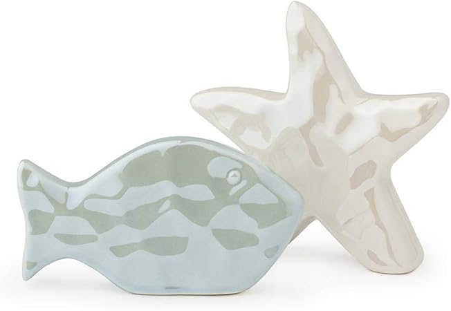 Hervit Set Stella Marina Pesce Porc 11cm Amazon It Casa E Cucina