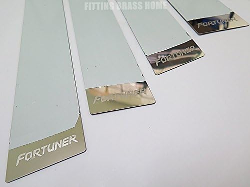 Stainless Chrome 4door Pillars Plate for Toyota Fortuner 05 06 07 08 10 11+