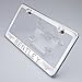 100% Stainless Steel Bentley Laser Engrave Chrome Mirror Polish License Plate Frame Holder with Logo Steel Screw Caps