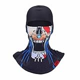 Skull Balaclava Motorcycle Halloween Full Face Mask Breathable Helmet Liner Multipurpose Outdoor Sports Wind Proof Dust Head Hood