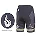 Beroy Cycling Women's Shorts,Cute 3D Padding Bike Shorts with Reflective print Flouresent Yellow 2XL
