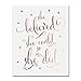 She Believed She Could So She Did Rose Gold Foil Art Print Inspirational Modern Wall Art Poster Decor 8 inches x 10 inches B5