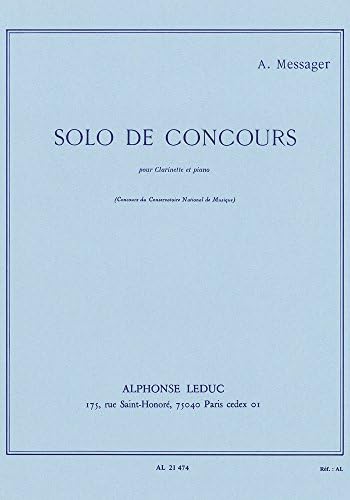 ANDRE MESSAGER: SOLO DE CONCOURS (French Edition)