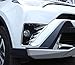 Chrome Exterior Fog Light Bezels for 2016-2018 Toyota RAV4 Hybrid - Front Lamp Decorative Cover Trim Set (XLE/Limited/SE/LE, 2-Piece)