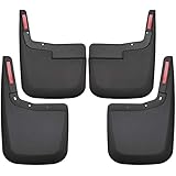 Husky Liners 58446 Black Custom Mud Guards Front and Rear Mud Guard Set Fits 2015-19 Ford F-150-without OEM Fender Flares, 4 Pack