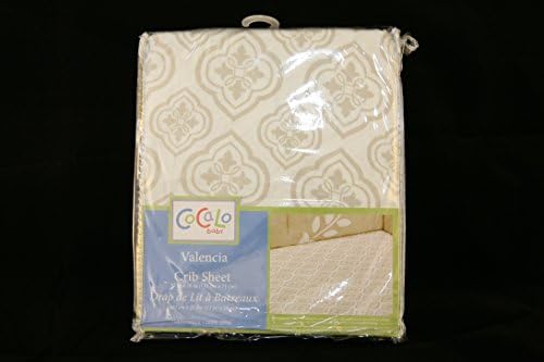 Cocalo Valencia Crib Fitted Sheet - Infant Nursery Crib Bedding Baby Crib Sheet