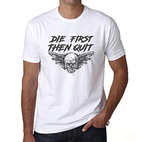 Ultrabasic-Mens-Graphic-T-Shirt-Die-First-Then-Quit-Motivational-Skull-Shirt